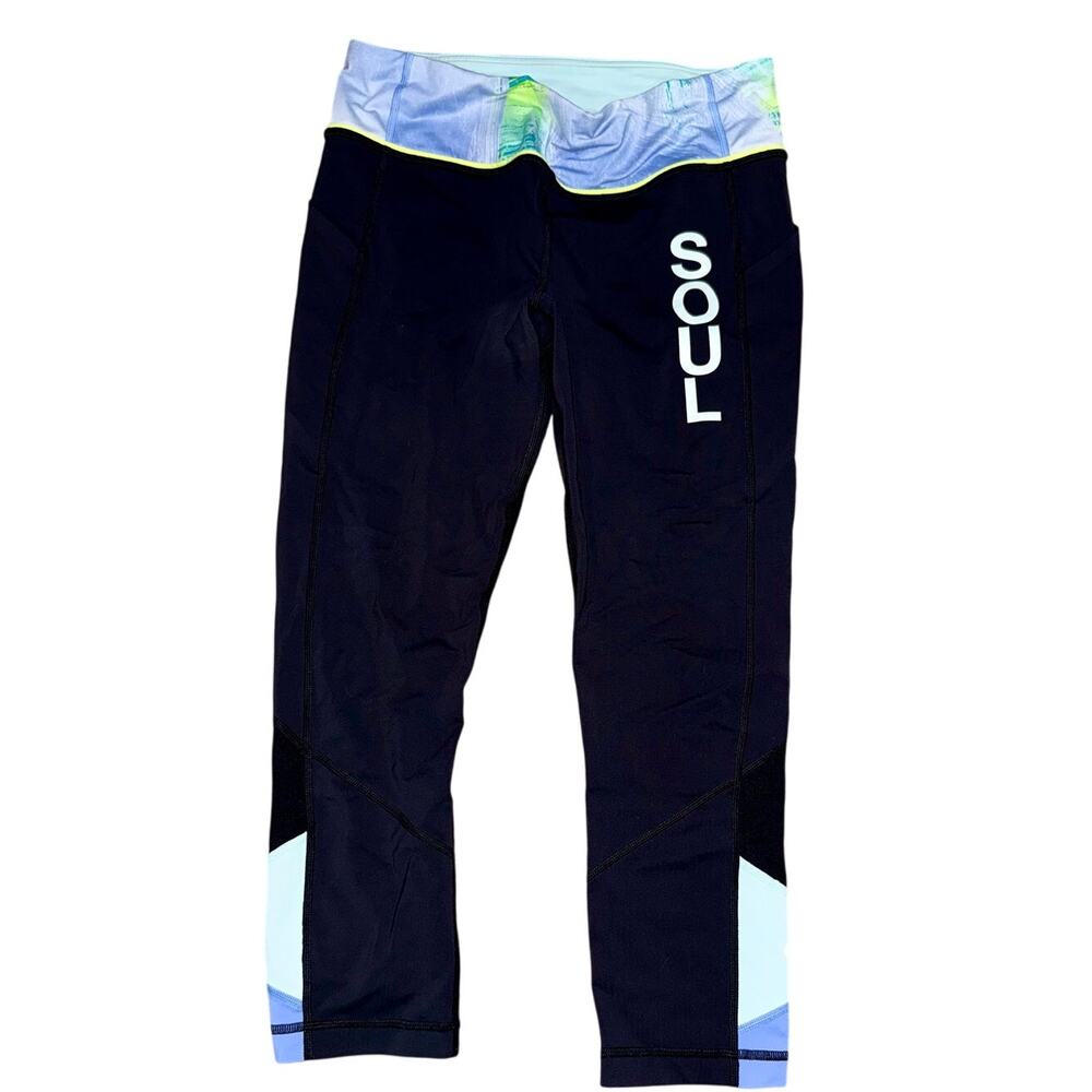 Lululemon SoulCycle Collab Cropped Leggings 21" Size 8 Activewear Athletic Train
